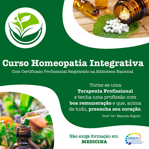 Curso de Formação Terapêutica em
Homeopatia Integrativa